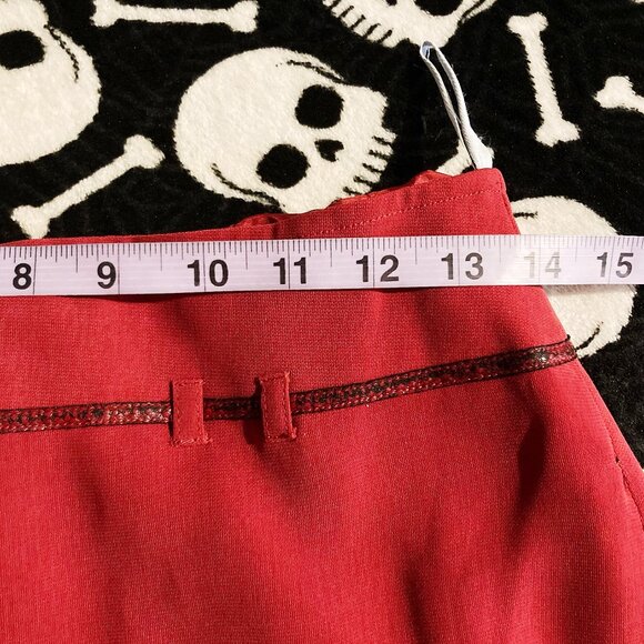 GERRY WEBER Vintage dusty red maxi pencil skirt 1990s 2000s XS SMALL long skirt - Picture 7 of 16